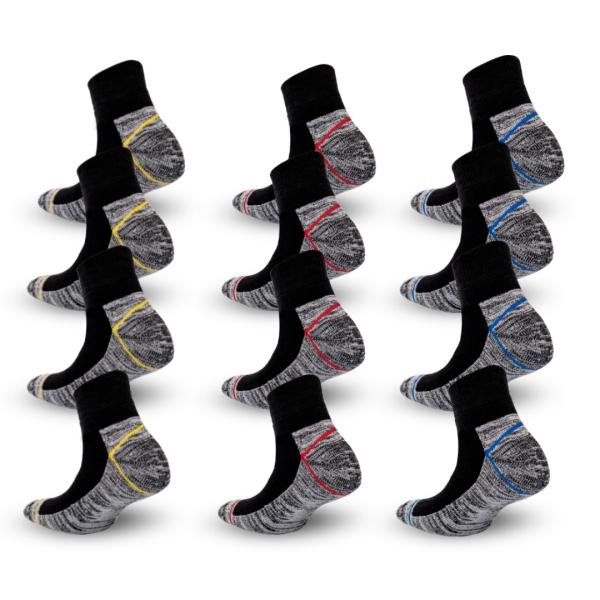 Metrium kurz Herren Arbeitssocken Socken extra starke Spitzen und Fersen. 6 Paar